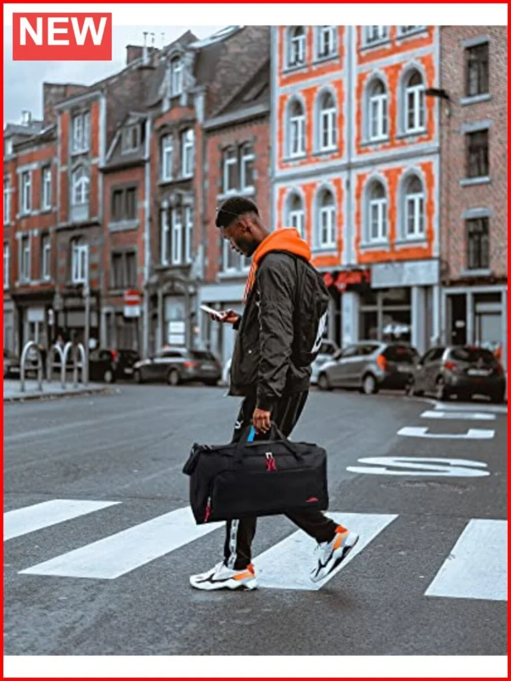 Canvas Duffle Bag for Travel Gym Sports Equipment Organizer